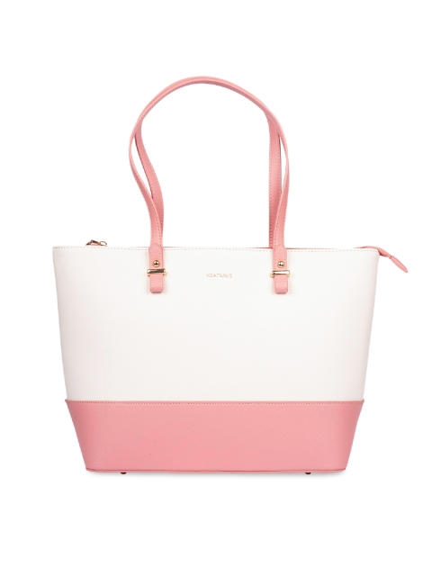 

HEATWAVE White Colourblocked Shoulder Bag