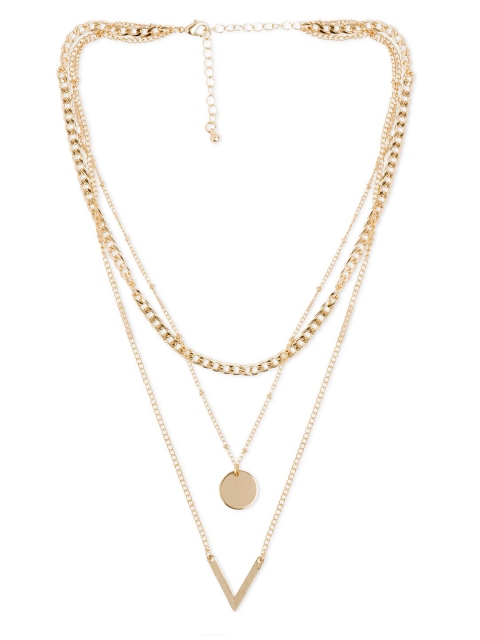 

20Dresses Gold-Toned Metal Layered Necklace