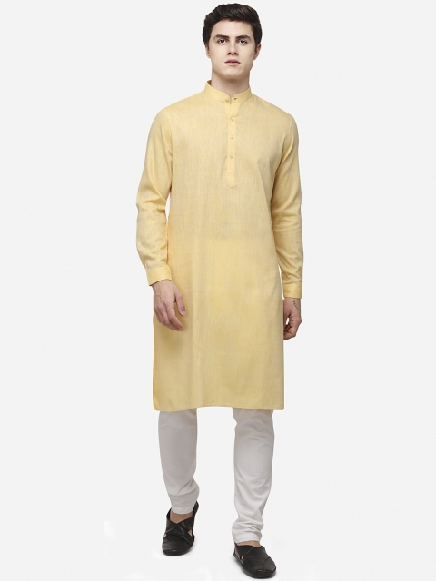 

Modi Kurta Plus Size Men Yellow Kurtas
