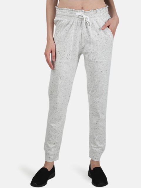 

Monte Carlo Women Grey Melange Speckled Solid Joggers