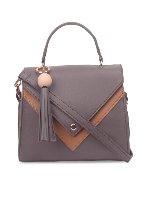 

Bagkok Grey Solid Handheld Bag