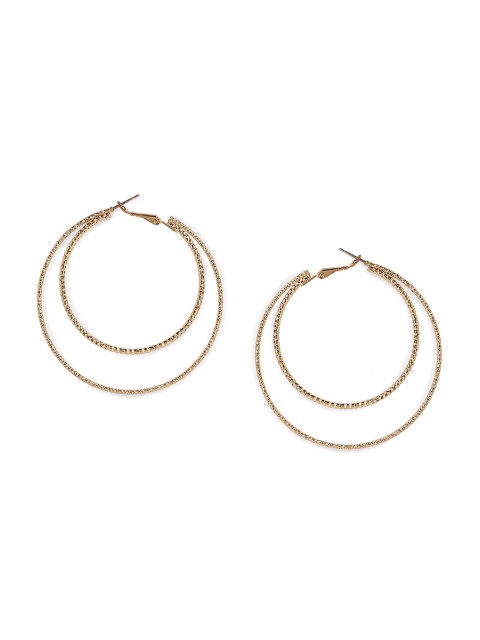 

20Dresses Gold-Toned Circular Hoop Earrings