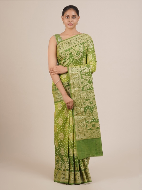 

Pothys Green Woven Design Art Silk Saree