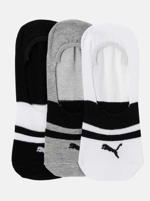 

Puma Unisex Pack Of 3 Heritage Footie Shoe Liners, Black