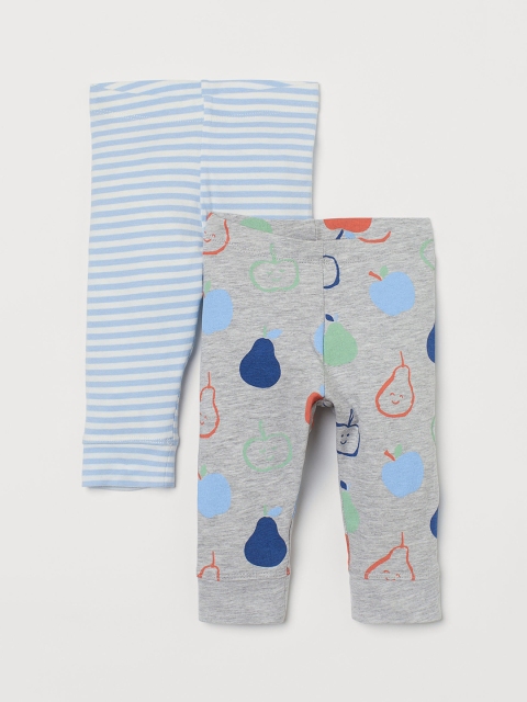 

H&M Kids 2 Pack Cotton Leggings, Blue