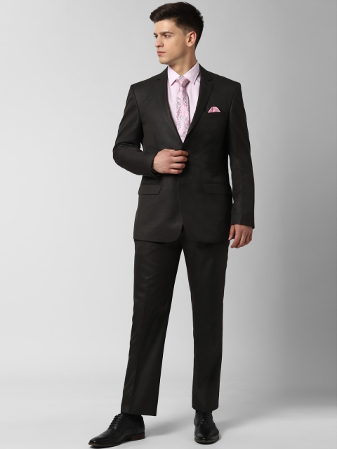 

Peter England Men Charcoal Grey Solid Slim-Fit Single-Breasted Formal Suit