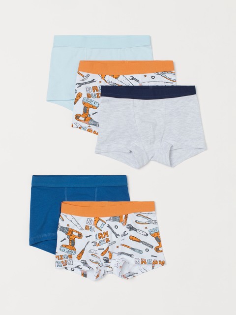 

H&M Boys 5 Pack Boxer Shorts 0767126026, White