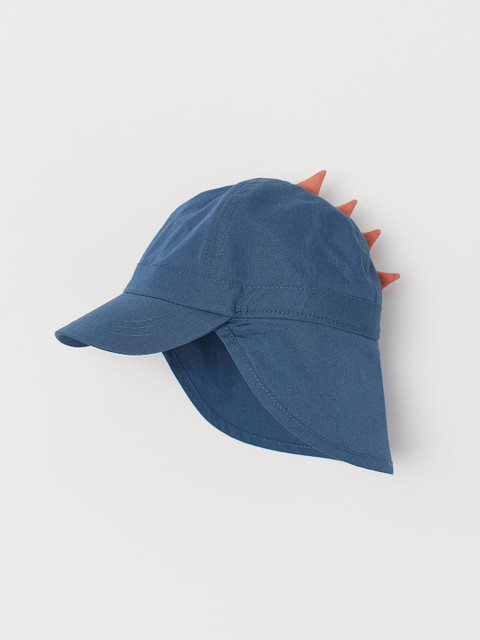 

H&M Unisex Kids Blue & Brown Applique Sun Cap