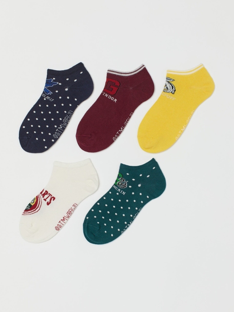 

H&M Girls 5-Pack Trainer Socks, White