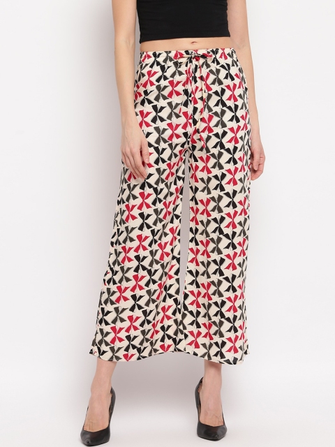 

Aawari Women Multicoloured Printed Flared Palazzos, Multi