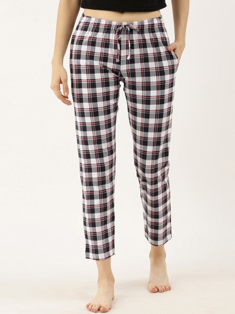 

3PIN Women Red & Black Checked Lounge Pants