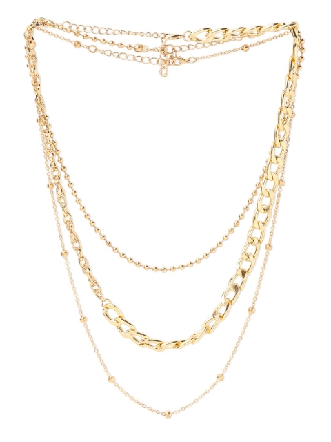 

20Dresses Set Of 3 Gold-Toned Stay Linked Layered Necklace