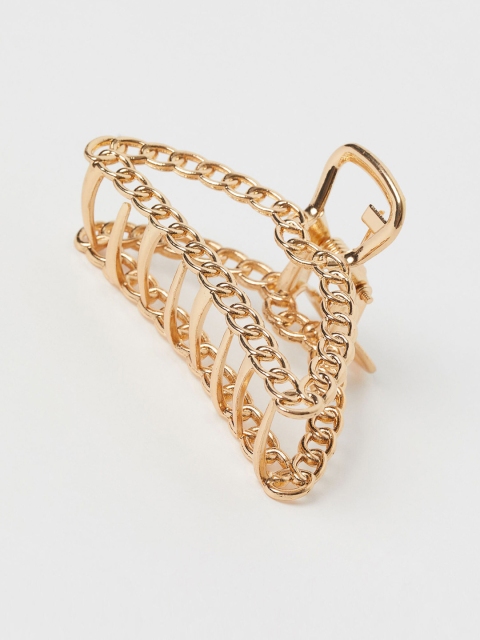 

H&M Women Gold-Toned Chain-Detail Hair Claw