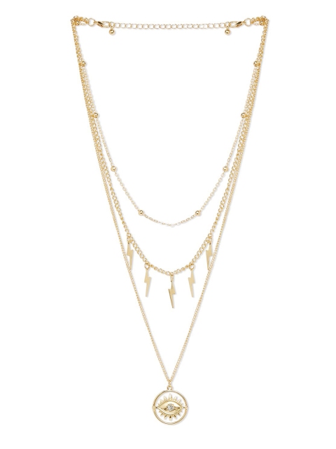 

20Dresses Gold-Toned Metal The Classy Bolt Layered Necklace