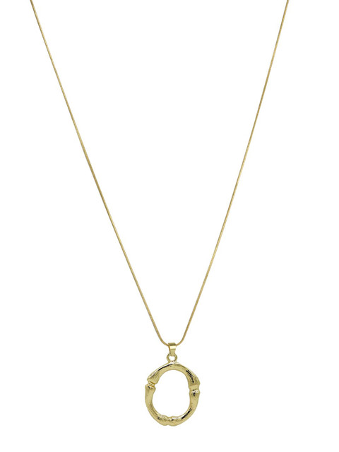 

JOKER & WITCH Gold-Plated O Initial Shaped Pendant With Chain