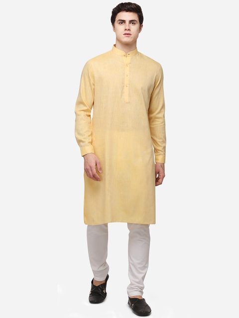 

Modi Kurta Men Yellow Kurtas