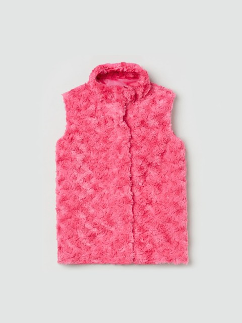 

max Girls Pink Self Design Tailored Jacket