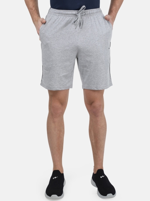 

Monte Carlo Men Grey Melange Solid Regular Shorts