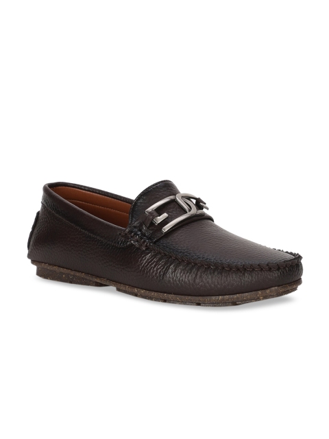 

Bruno Manetti Men Brown Textured Loafers