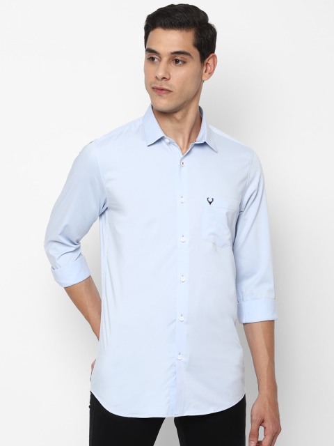 

Allen Solly Men Blue Slim Fit Solid Casual Shirt