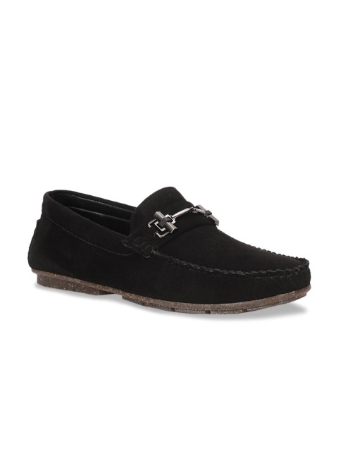 

Bruno Manetti Men Black Suede Loafers