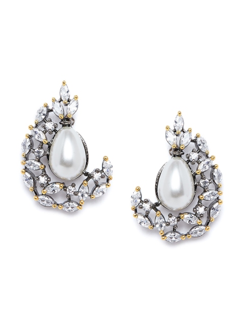

PANASH White Contemporary Handcrafted Studs