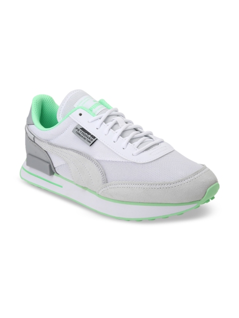 

Puma Men Grey Woven Design Mercedes-AMG Petronas F1 Future Rider Sneakers