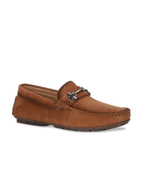 

Bruno Manetti Men Tan Suede Driving Shoes