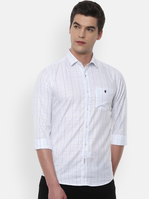 

Louis Philippe Sport Men Blue Slim Fit Checked Cotton Casual Shirt