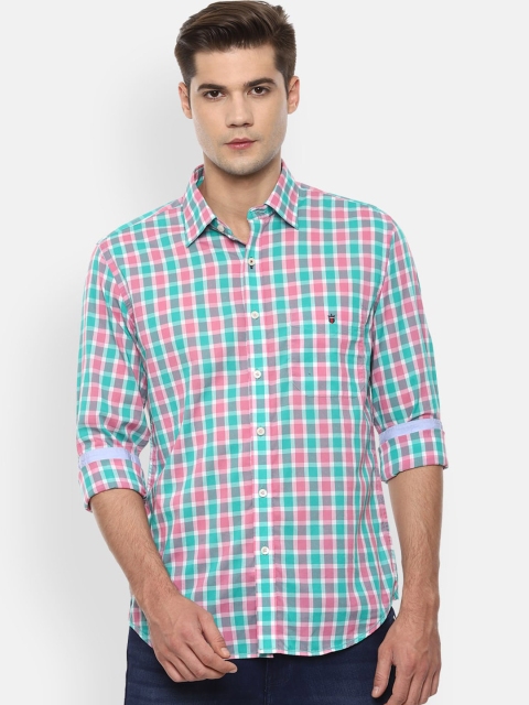 

Louis Philippe Sport Men Blue Slim Fit Checked Casual Shirt
