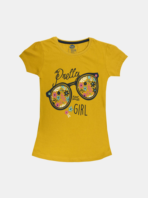 

ORANGE PUMPKKIN Yellow & Black Regular Top