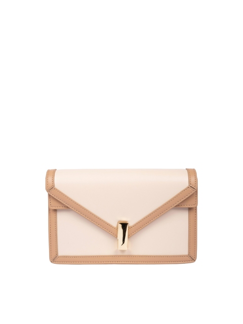 

HEATWAVE Pink & Brown Solid Clutch