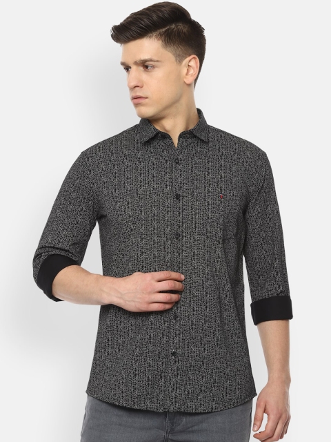 

Louis Philippe Sport Men Black Slim Fit Printed Casual Shirt