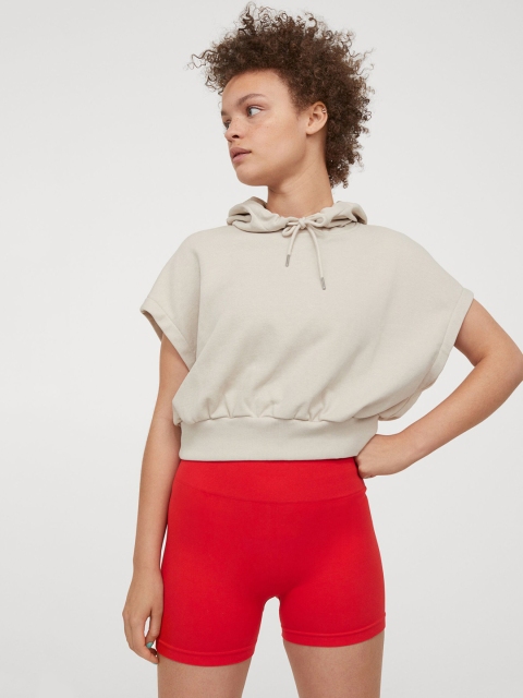 

H&M Women Red Solid Seamless Shorts