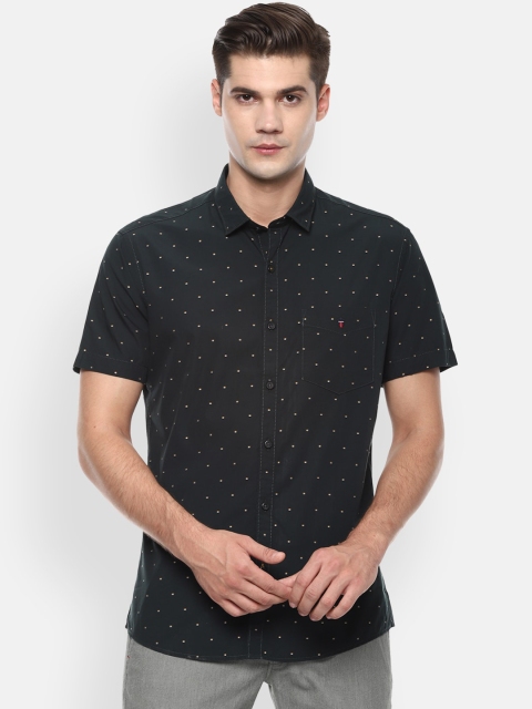 

Louis Philippe Sport Men Black Slim Fit Printed Cotton Casual Shirt