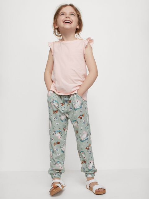 

H&M Girls Pink & Green 2-Piece Cotton Set