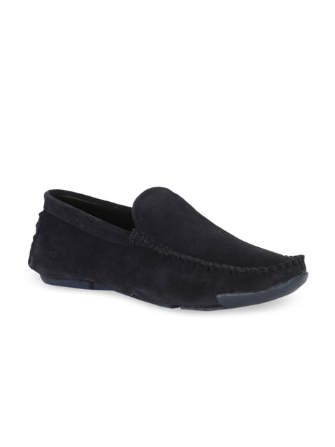 

Bruno Manetti Men Navy Blue Suede Loafers