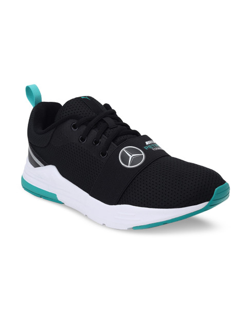 

Puma Unisex Black Woven Design MAPF1 Wired Run Sneakers