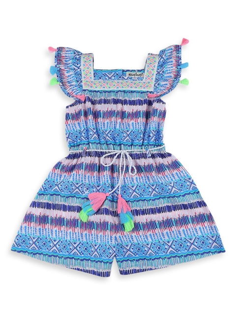 

Nauti Nati Girls Multicoloured Printed Playsuit, Multi