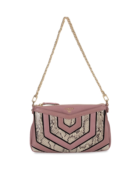 

Da Milano Purple & Beige Printed Sling Bag