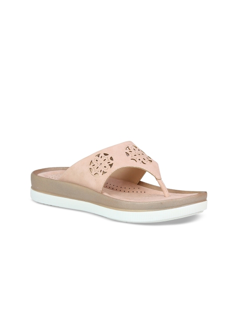 

Inc 5 Women Peach-Coloured Woven Design Sandals