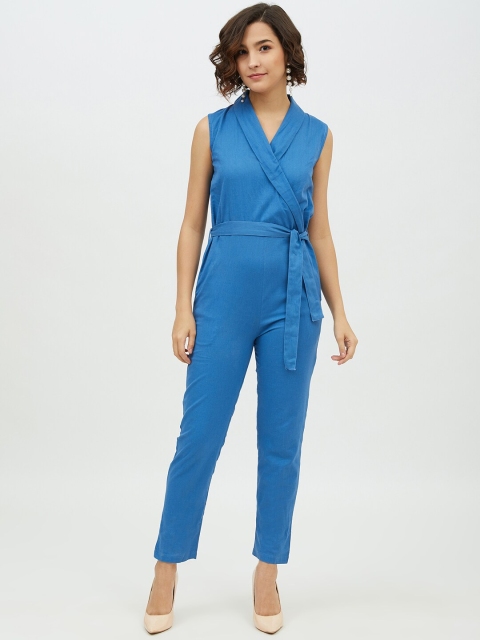 

StyleStone Women Blue Solid Basic Jumpsuit