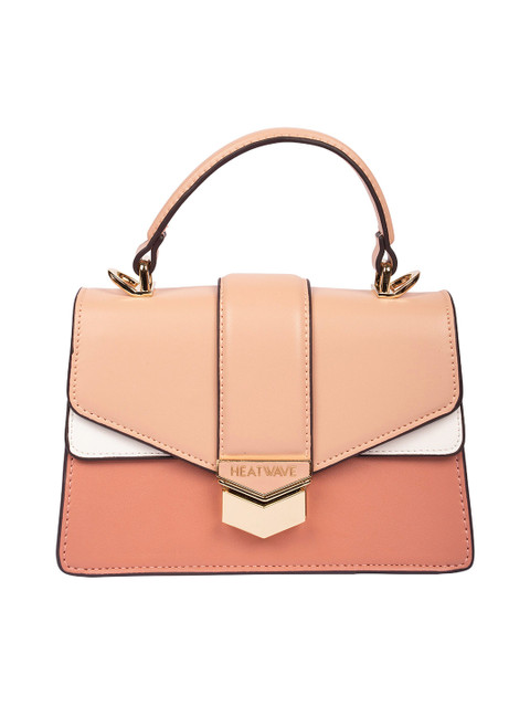 

HEATWAVE Pink & White Colourblocked Purse
