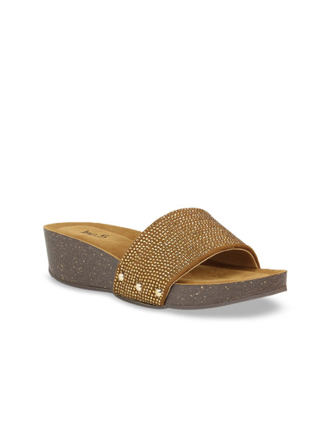 

Inc 5 Women Gold-Toned Solid Sandals