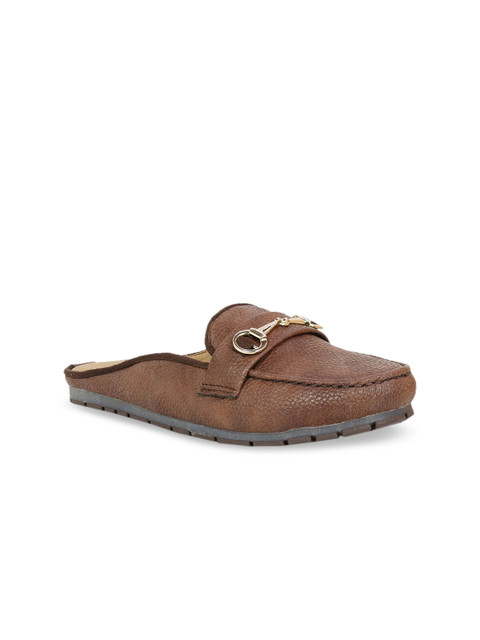 

Inc 5 Women Brown Solid Mules