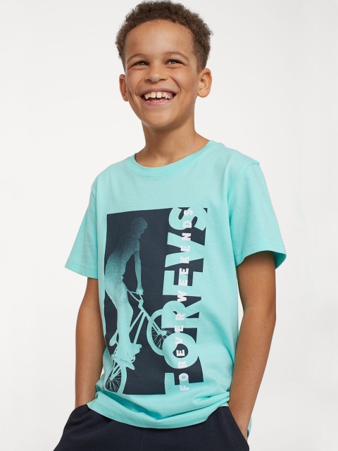 

H&M Boys Blue 2-Pack Printed T-shirts