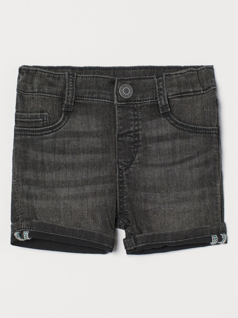 

H&M Boys Black Washed Denim Shorts