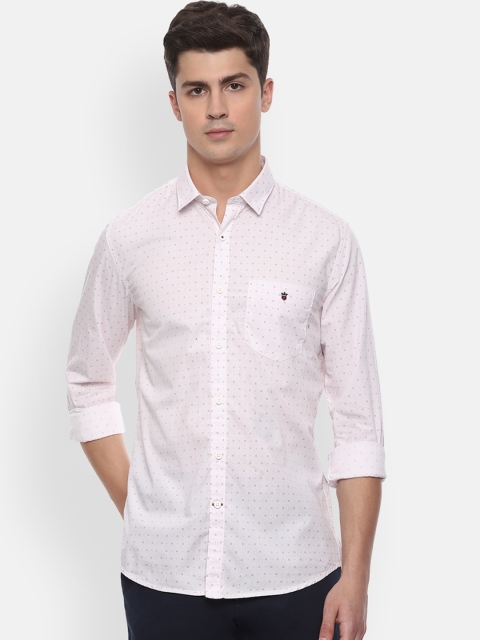 

Louis Philippe Sport Men Pink Slim Fit Printed Cotton Casual Shirt