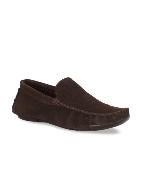 

Bruno Manetti Men Brown Suede Driving Shoes