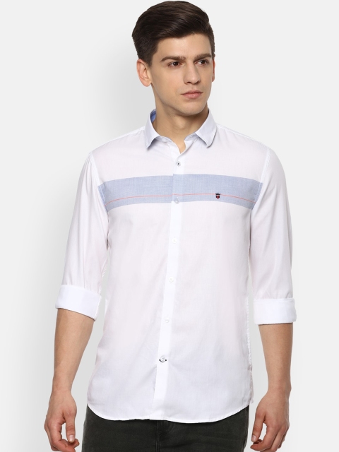 

Louis Philippe Sport Men White Slim Fit Printed Casual Shirt